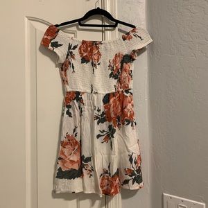 Off the shoulder Floral Dress